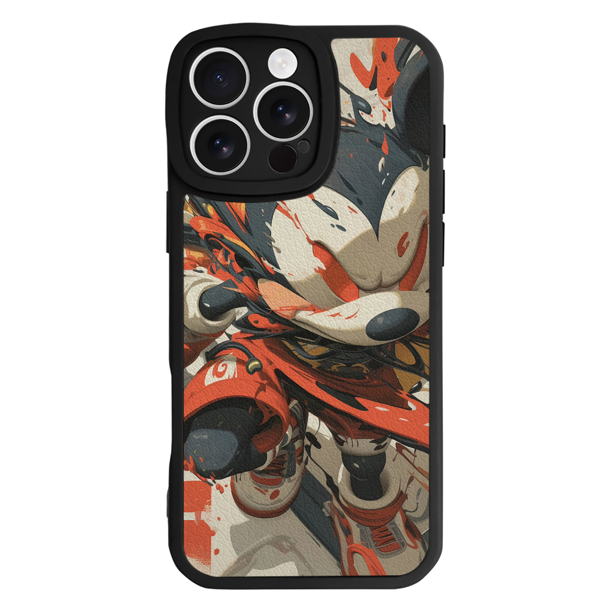 （画像用） ミッキーマウス Mickey Mouse 【iPhone 16シリーズ対応】シリコンスマホケース（レザー調） 材質：シリコン